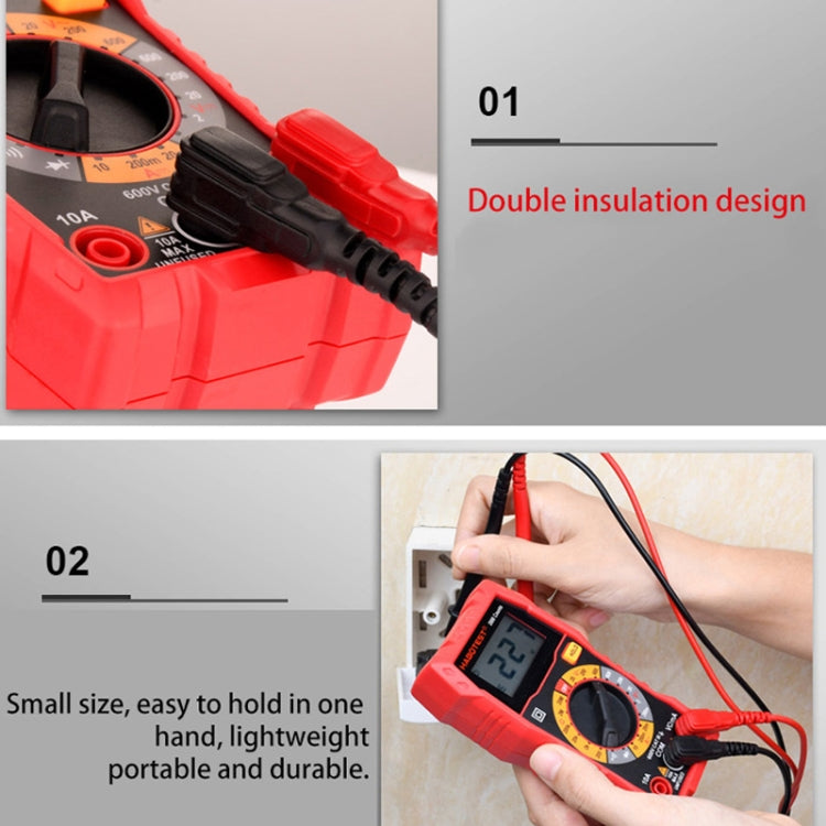 HT108L 600V 10A LCD Digital Multimeter DC Voltage Diode Frequency Multitester Current Tester Reluova