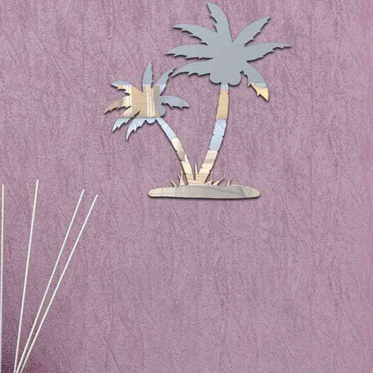 Acrylic Coconut Tree Mirror Stereo Wall Stickers Home Decoration Soft Mirror My Store