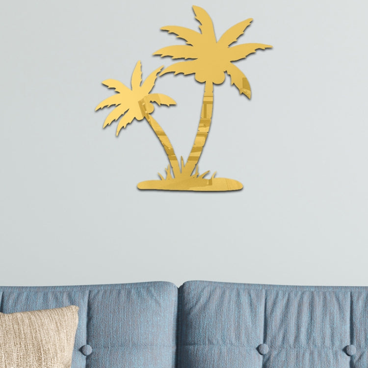 Acrylic Coconut Tree Mirror Stereo Wall Stickers Home Decoration Soft Mirror My Store