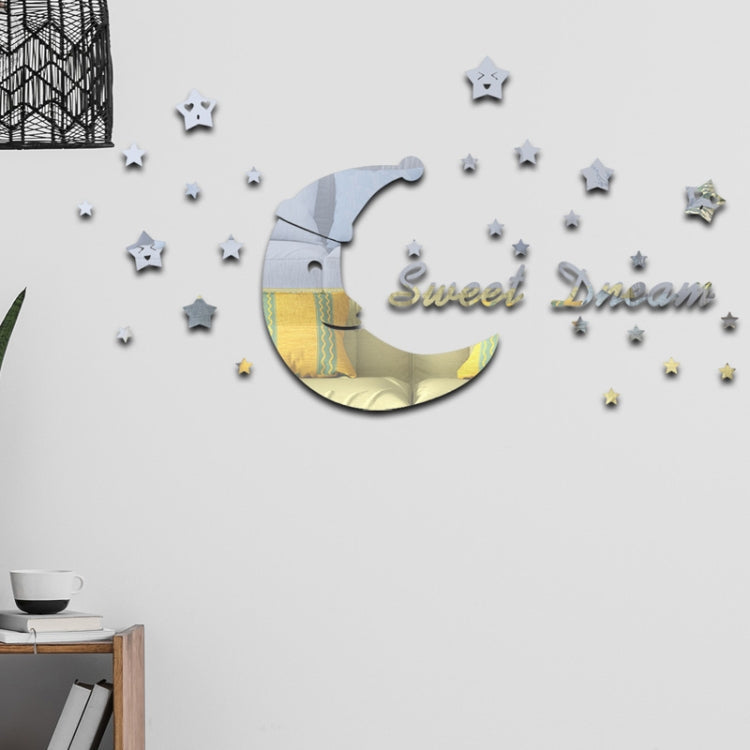 32pcs /Set Acrylic SweetDream Mirror Stereo Wall Stickers Home Decoration Soft Mirror My Store