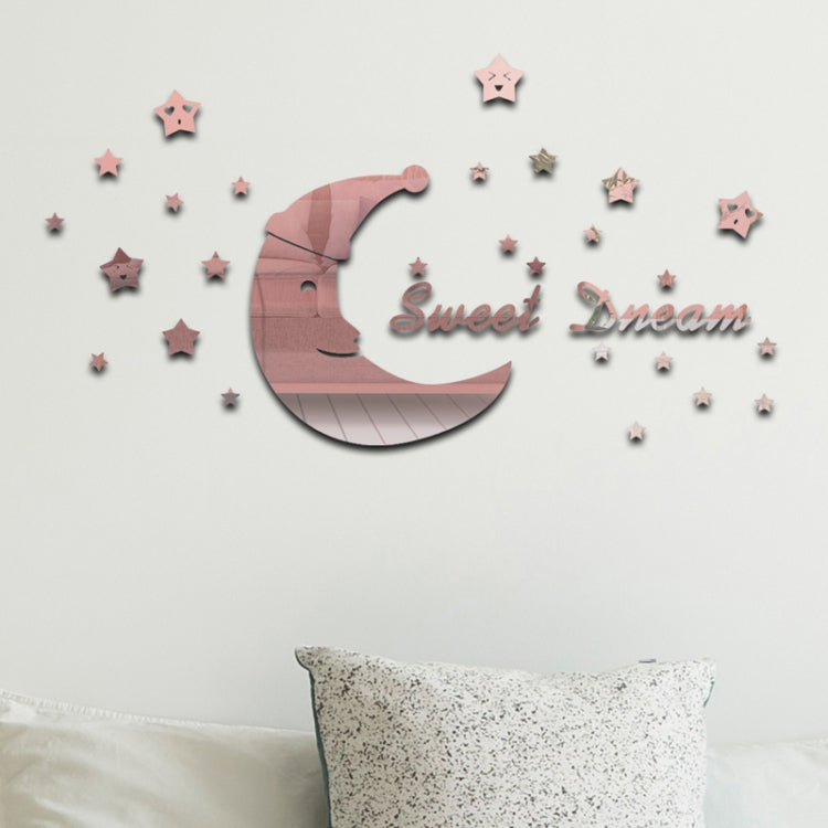 32pcs /Set Acrylic SweetDream Mirror Stereo Wall Stickers Home Decoration Soft Mirror My Store