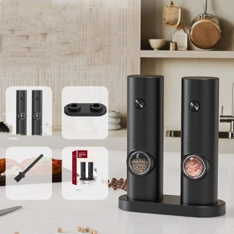 Electric Automatic Salt and Pepper Grinder Set Battery Powered Reluova