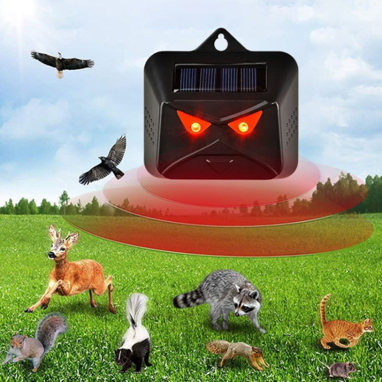 4pcs /Box Solar Animal Repeller Waterproof Animal Deterrent with Red LED Light-Reluova