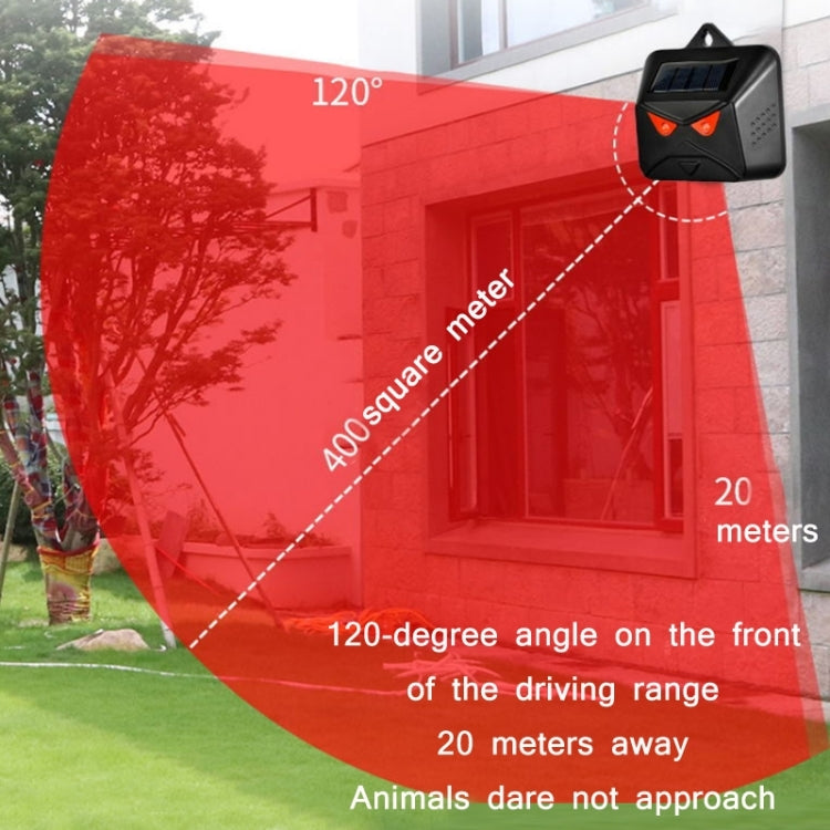 4pcs /Box Solar Animal Repeller Waterproof Animal Deterrent with Red LED Light-Reluova