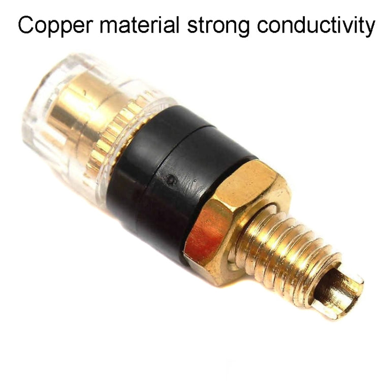 Small Copper Transparent Audio Column M4 Crystal Banana Holder Terminal Block My Store