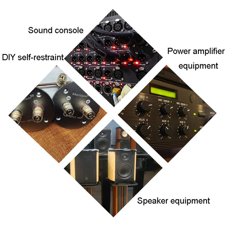 Small Copper Transparent Audio Column M4 Crystal Banana Holder Terminal Block My Store