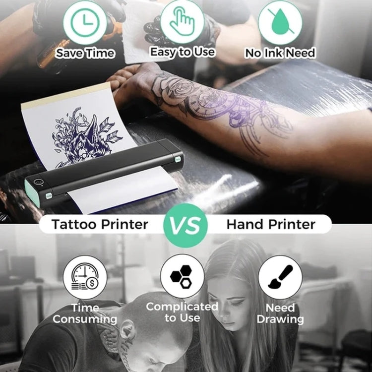 For Phomemo M08F / TP81 100sheets /Pack A4 Tattoo Transfer Paper Compatible For MR.IN Brother Pocket Jet / MT800 Reluova