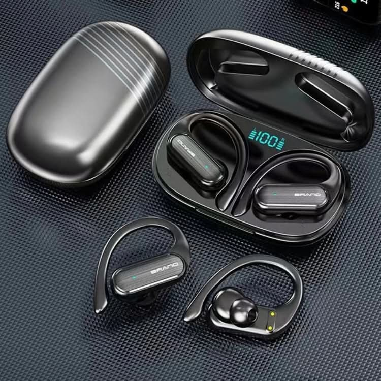 TWS Ear-mounted Sports Waterproof LED Digital Display Wireless Bluetooth Earphones