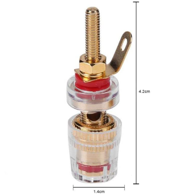 Medium Extended Transparent Terminal Block 4mm Banana Socket Audio Amplifier Junction Post My Store