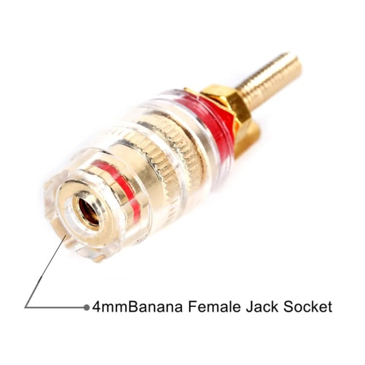 Medium Extended Transparent Terminal Block 4mm Banana Socket Audio Amplifier Junction Post My Store