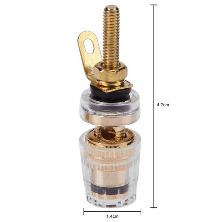 Medium Extended Transparent Terminal Block 4mm Banana Socket Audio Amplifier Junction Post My Store