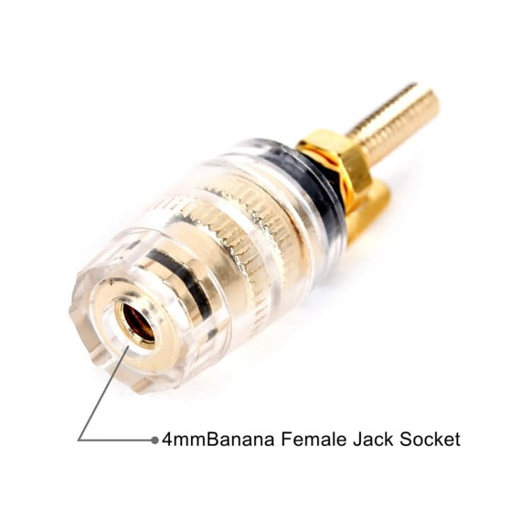 Medium Extended Transparent Terminal Block 4mm Banana Socket Audio Amplifier Junction Post My Store