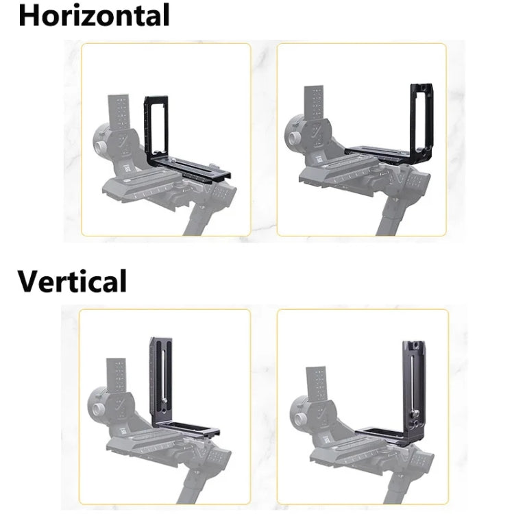 Universal Camera L Shape Bracket Quick Release Plate for Camera RSC2 / RS3 Stabilizers My Store