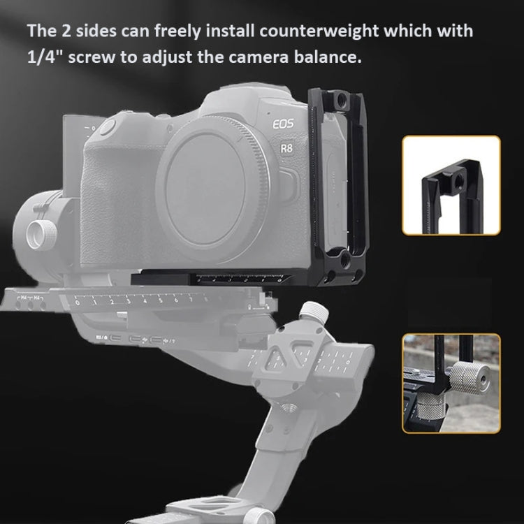 Universal Camera L Shape Bracket Quick Release Plate for Camera RSC2 / RS3 Stabilizers My Store