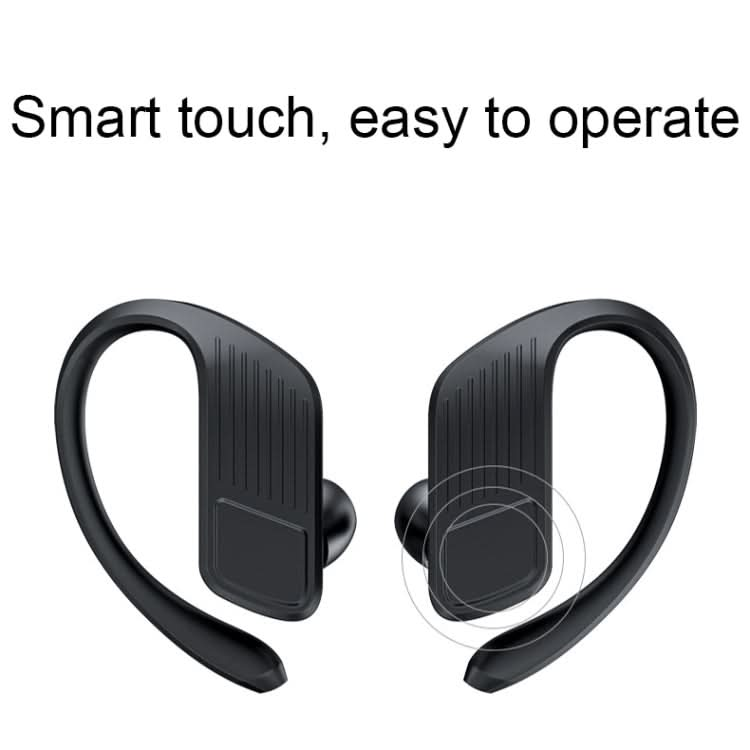 LED Digital Display Wireless Ear-Mounted Waterproof Bluetooth Earphone