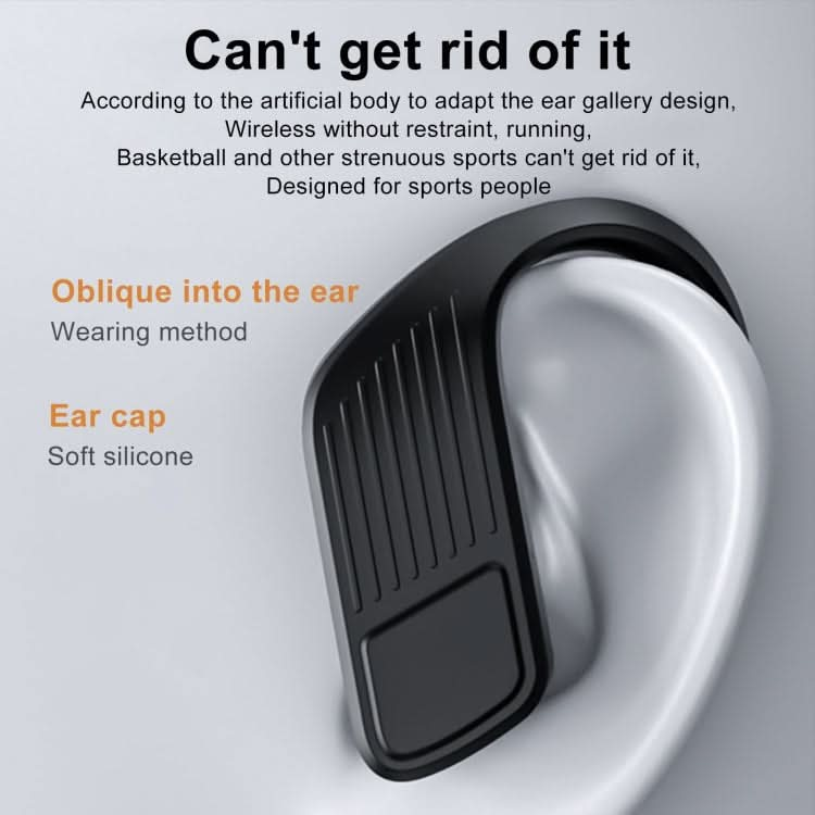 LED Digital Display Wireless Ear-Mounted Waterproof Bluetooth Earphone