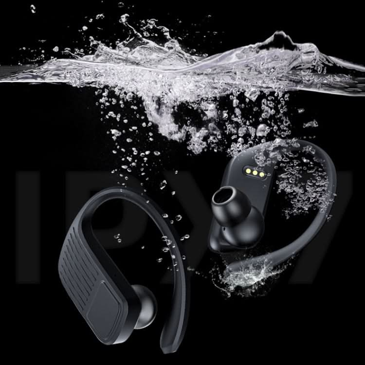 LED Digital Display Wireless Ear-Mounted Waterproof Bluetooth Earphone