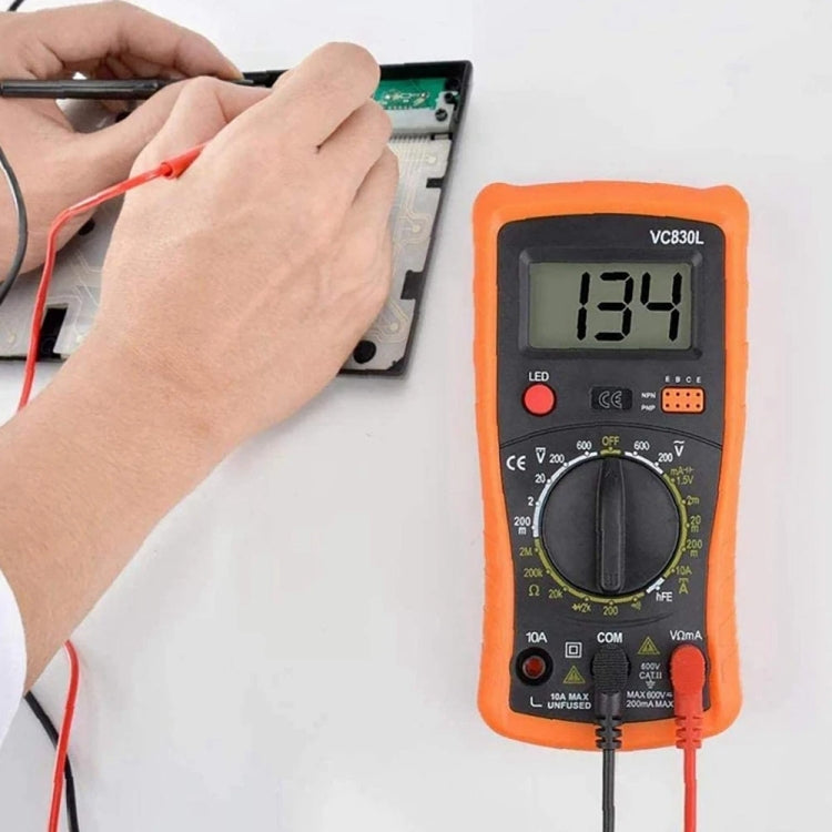 60W Adjustable Temperature Soldering Iron Set with VC830L Digital Multimeter-Reluova