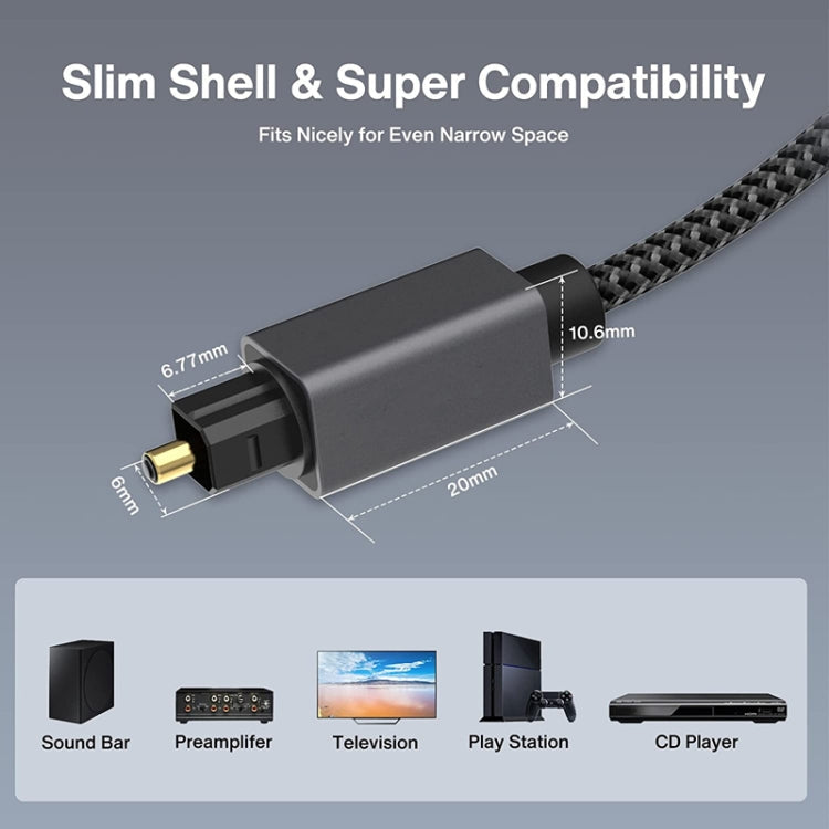 Digital Optical Audio Output/Input Cable Compatible With SPDIF5.1/7.1 OD5.0MM My Store