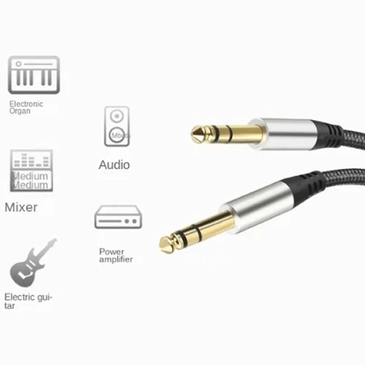 Audio Mixing Console Amplifier Drum Connection Cable 6.35MM Male To Male Audio Cable 28AWG OD4.0MM Reluova