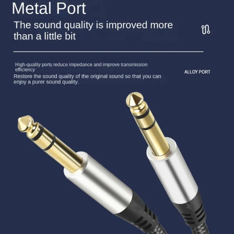 Audio Mixing Console Amplifier Drum Connection Cable 6.35MM Male To Male Audio Cable 28AWG OD4.0MM Reluova