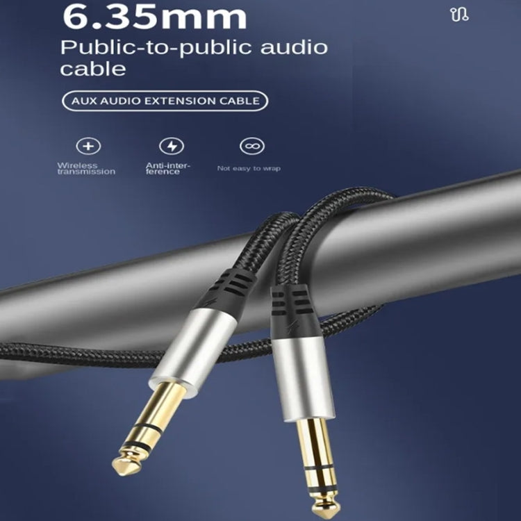 Audio Mixing Console Amplifier Drum Connection Cable 6.35MM Male To Male Audio Cable 28AWG OD4.0MM Reluova