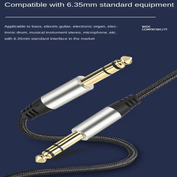 Audio Mixing Console Amplifier Drum Connection Cable 6.35MM Male To Male Audio Cable 28AWG OD4.0MM Reluova