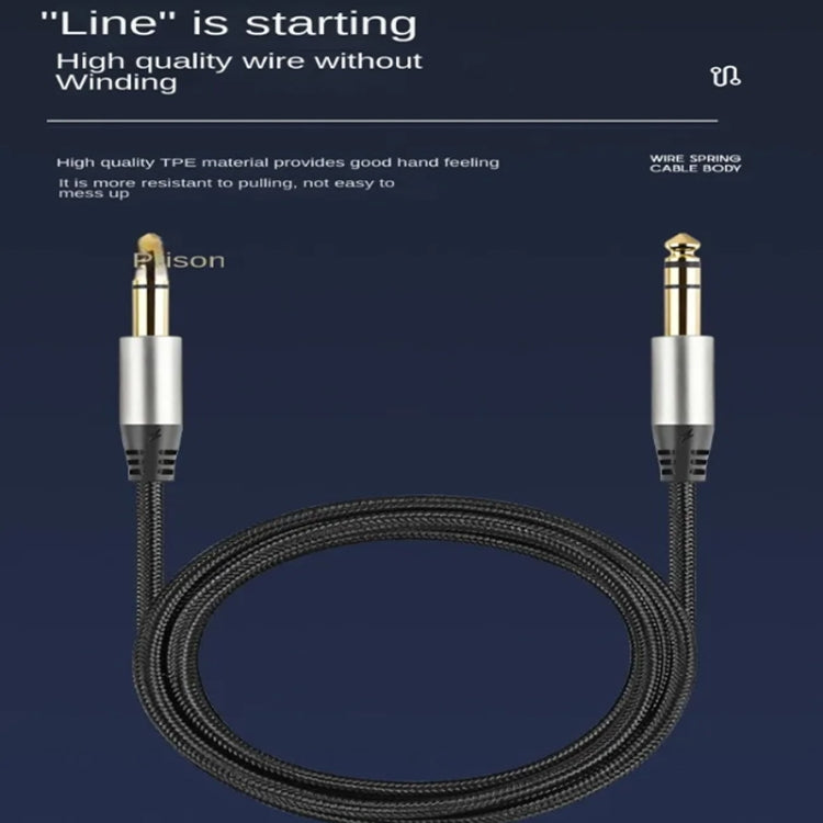 Audio Mixing Console Amplifier Drum Connection Cable 6.35MM Male To Male Audio Cable 28AWG OD4.0MM Reluova