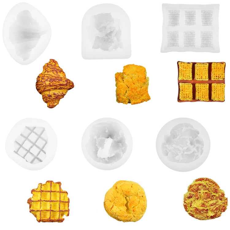 DIY Simulation Bread Silicone Mold Aromatherapy Candle Chocolate Mold