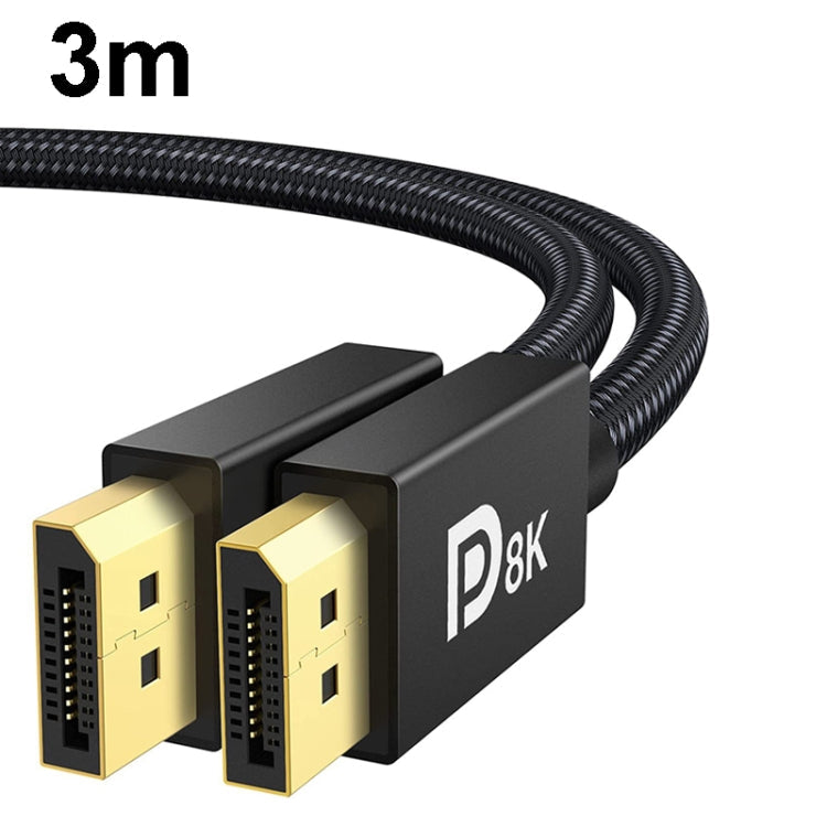 DP Cable 8K Computer Monitor Connection Cable 30AWG OD6.3MM With Nylon Mesh My Store