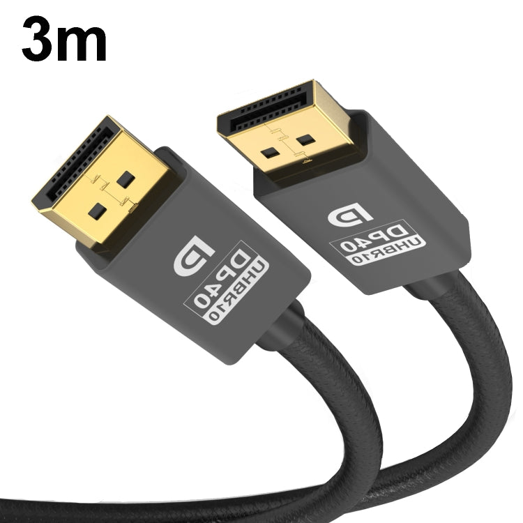 DP Cable 8K Computer Monitor Connection Cable 30AWG OD6.3MM With Nylon Mesh