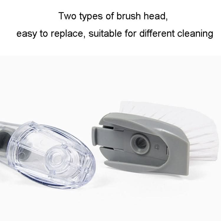 Kitchen Long Handle Automatic Liquid Filling Non-Stick Pan Scrubber Brush Cleaning Brush Reluova