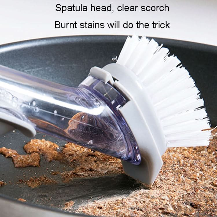 Kitchen Long Handle Automatic Liquid Filling Non-Stick Pan Scrubber Brush Cleaning Brush Reluova