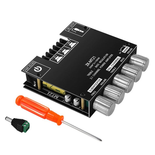 ZK-MT21 50W x 2+100W 2.1 Channel Bluetooth Digital Amplifier Module Reluova