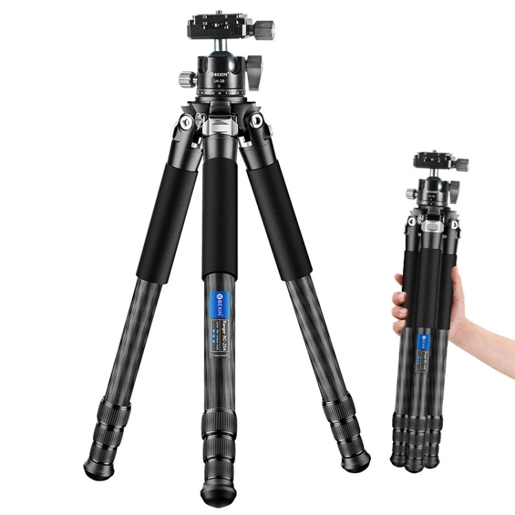 Carbon Fiber Portable Folding Tripod SLR Camera Low Gravity Center Gimbal Photography Bracket