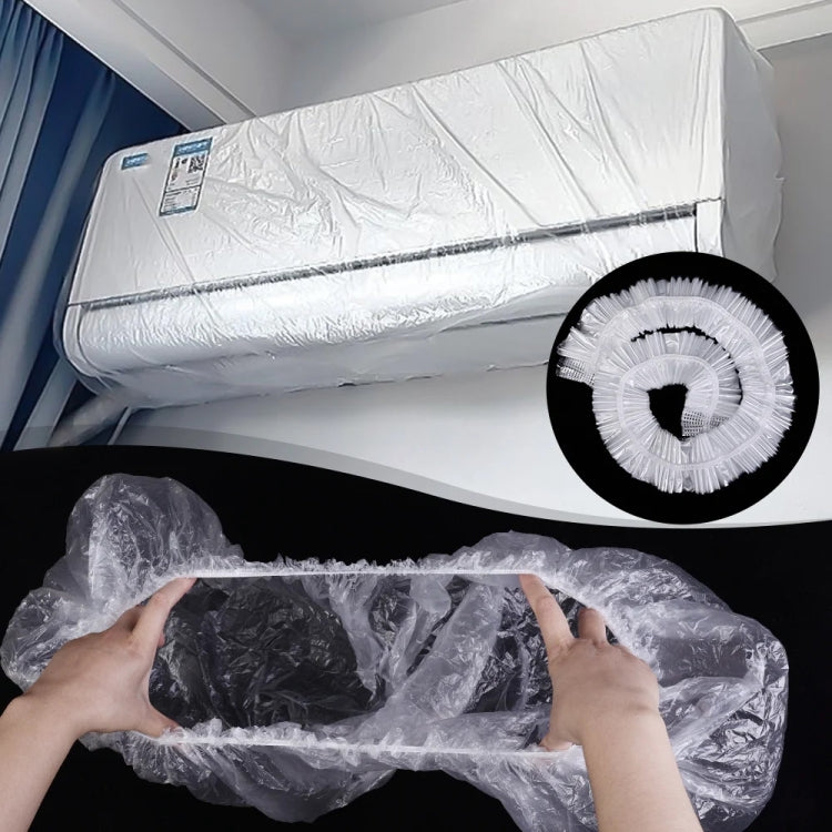 10pcs /Bag Air Conditioner Dust Cover Disposable Indoor Unit Cover Large Elastic Bag