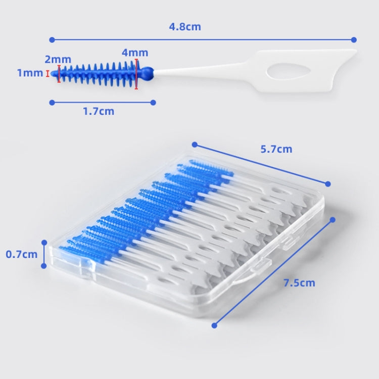 40pcs /Box Silicone Interdental Brushing Oral Cleaning Gap Brush My Store