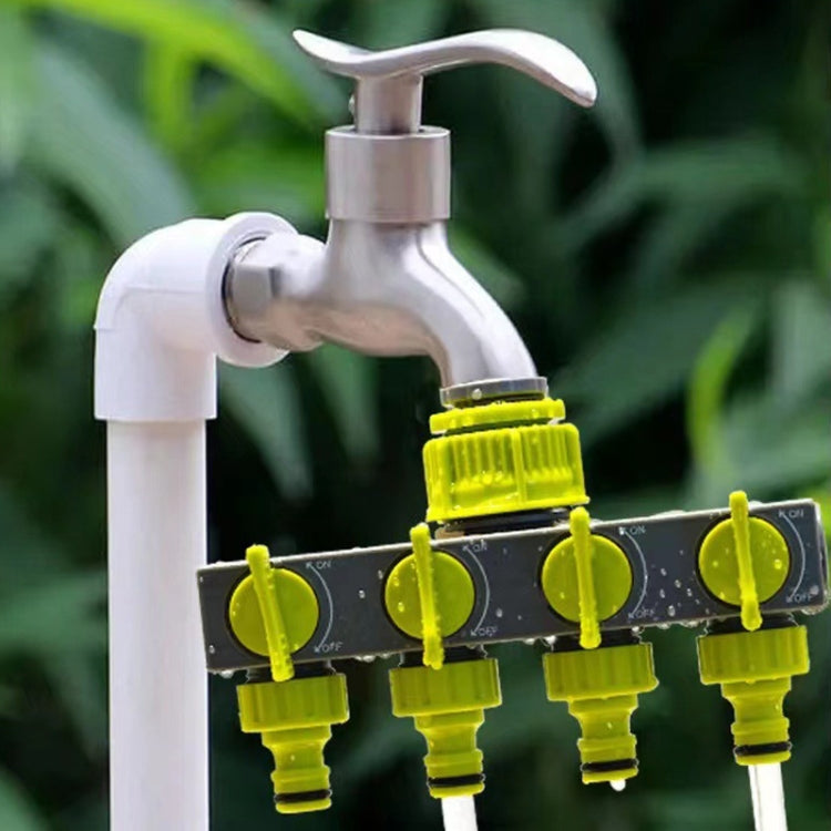 Garden Lawn Watering EU Threaded Faucet One Input Four Output Valve Diverter My Store