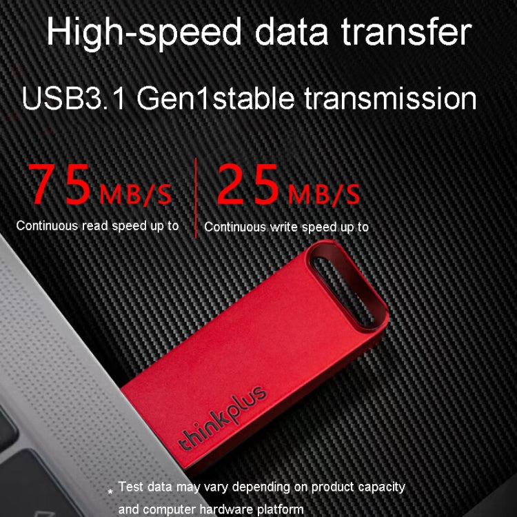 Lenovo Thinkplus TU100 USB3.1 High Speed Flash Drive Mini USB Memory Disk With Metal Plug And Cap My Store