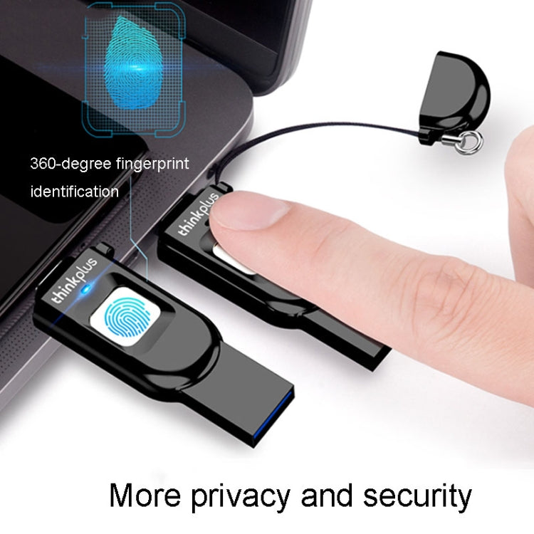 Lenovo Thinkplus TFU301 Dual Interface Type-C+USB Fingerprint Encrypted USB Flash Drive My Store