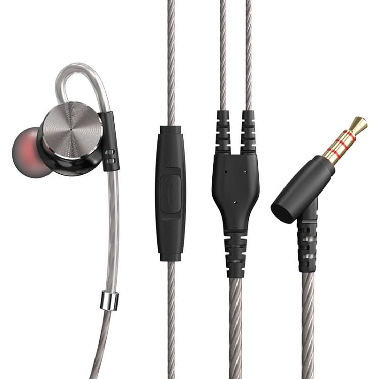 QKZ DM10 1.2m High-Quality In-Ear Metal Magnetic Sports Wired Earphones