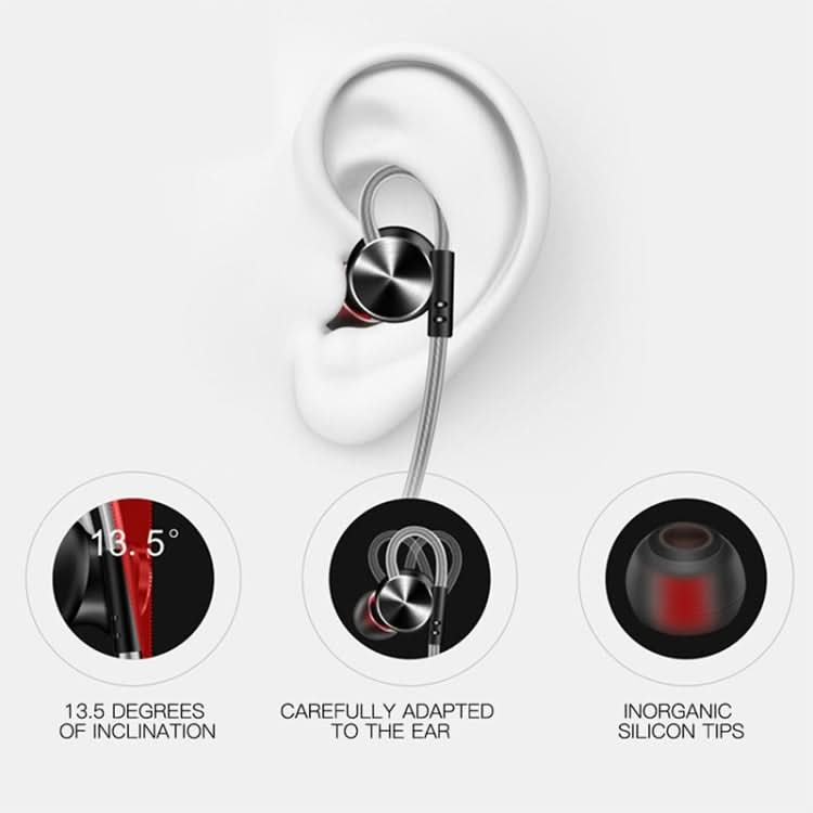 QKZ DM10 1.2m High-Quality In-Ear Metal Magnetic Sports Wired Earphones