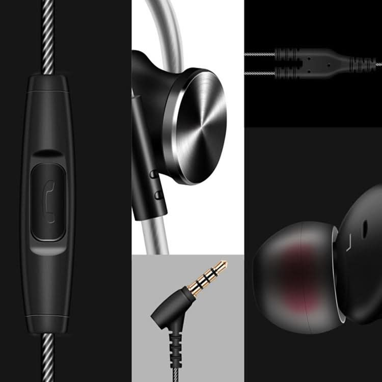 QKZ DM10 1.2m High-Quality In-Ear Metal Magnetic Sports Wired Earphones