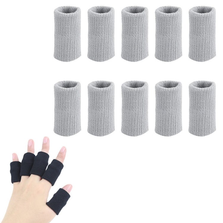 10pcs/set Basketball Riding Finger Sleeves Finger Joint Stretch Knit Sports Protectors