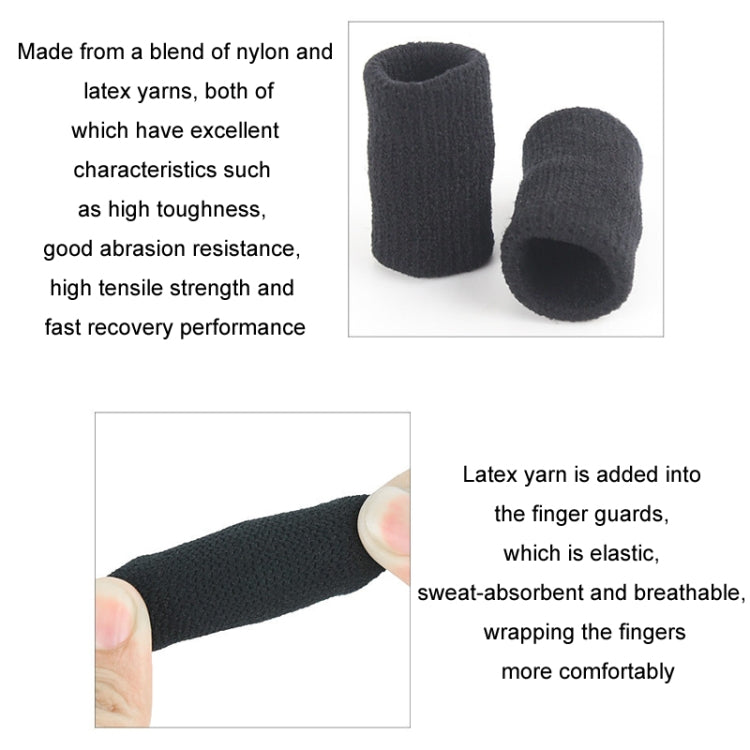 10pcs/set Basketball Riding Finger Sleeves Finger Joint Stretch Knit Sports Protectors