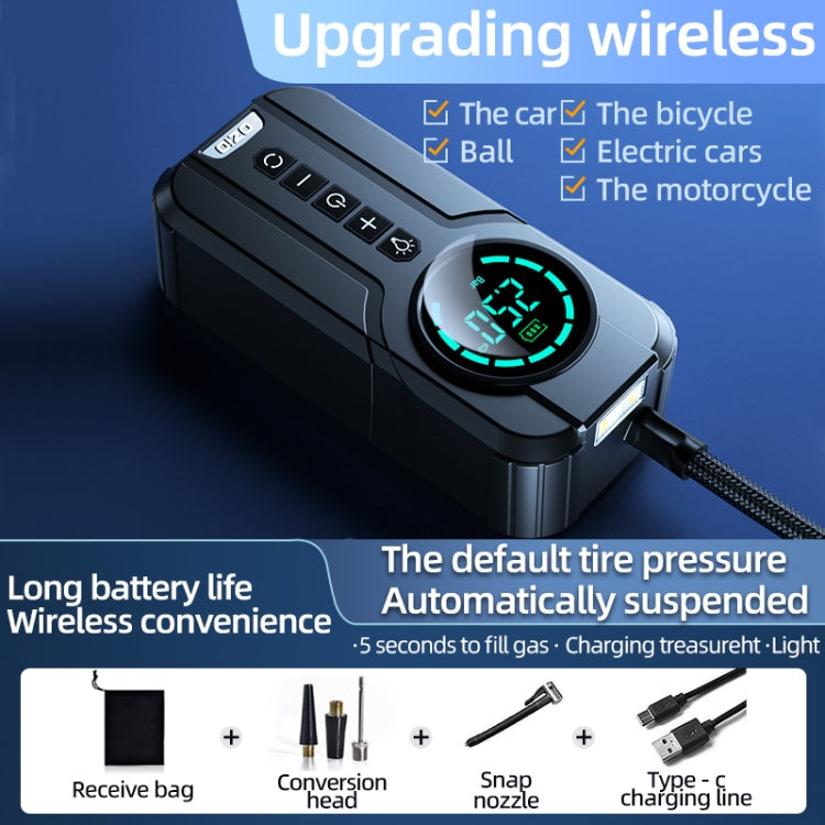 Car Wireless Inflatable Pump Electric Car Tyre 12V High Power Inflator