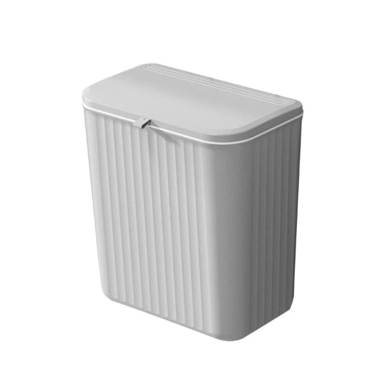 9L Kitchen Hanging Waste Bin with Lid Sliding Cover Under Sink Trash Can My Store