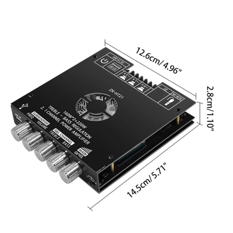 ZK-HT21 Bluetooth Digital Amplifier Module 2.1 Channel TDA7498E Reluova