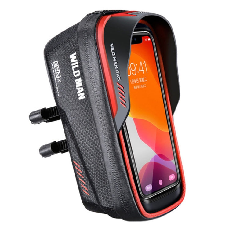 WILD MAN ES12X 1LEVA Hard Shell Bicycle Bag Cycling Phone Touch Screen Front Beam Bag Reluova