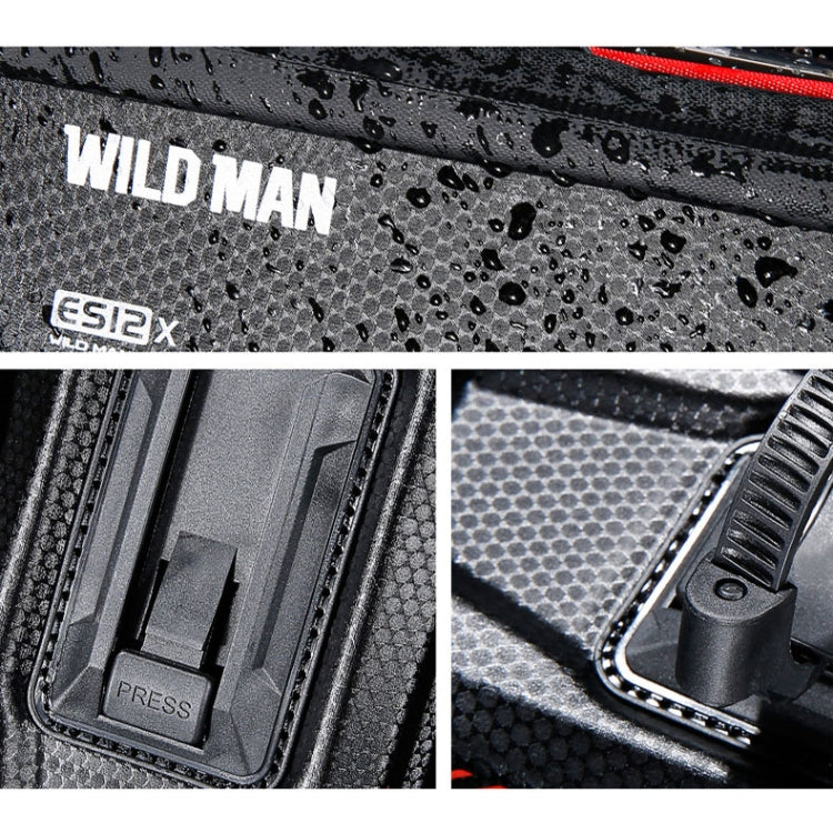 WILD MAN ES12X 1LEVA Hard Shell Bicycle Bag Cycling Phone Touch Screen Front Beam Bag Reluova